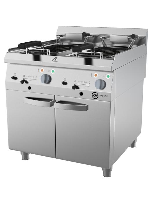 Friteuse - électrique - modèle vertical - 2 x 10 L - acier inoxydable - 400V - Ligne G700 - G-Line 73753 €1,599.00 Ligne Gastro G700