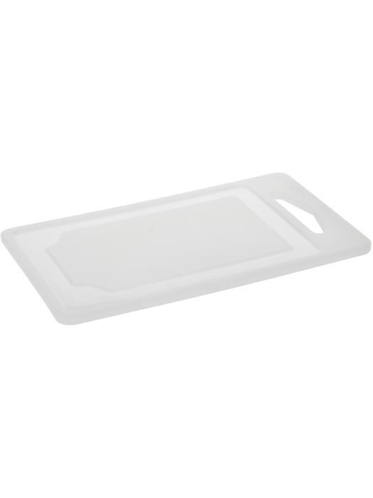 Planche à découper - Rainure à jus - Anneau de suspension - Blanche - Plastique - L 25 x P 15 cm - G-Line 18136 €1.99 Lames de coupe / planches à découper