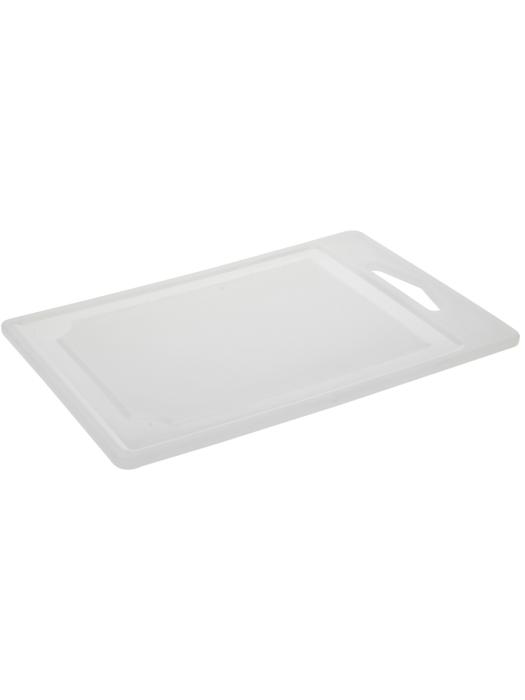 Planche à découper - Rainure à jus - Anneau de suspension - Blanche - Plastique - L 29,5 x P 21,7 cm - G-Line 18137 €3.95 Lames de coupe / planches à découper