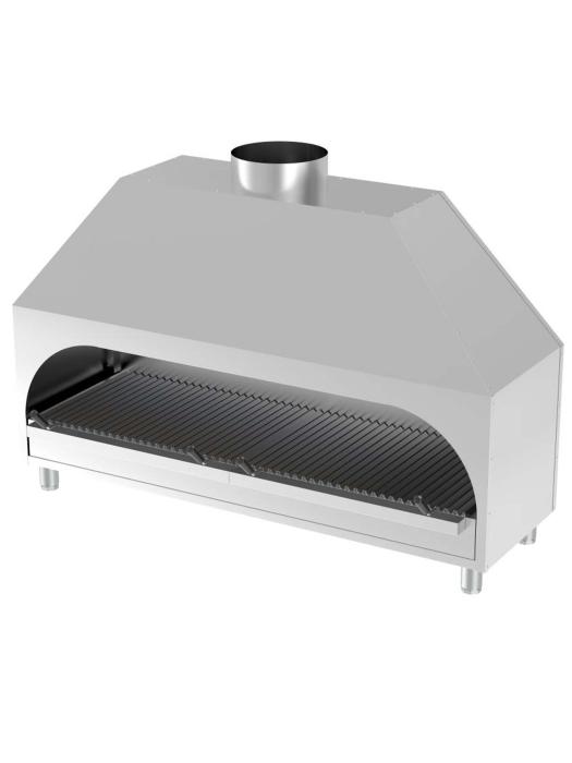 Gril à charbon - Modèle de table - acier inoxydable - H 120 x L 200 x P 53 CM - G-Line 84924 €1,549.00 Four à charbon de bois