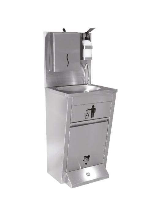 Lavabo - Poubelle à pédale - Distributeur de papier - Acier inoxydable - G-Line 84905 €369.00 Éviers en acier inoxydable