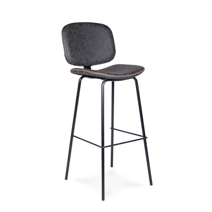 Tabouret de bar Louis - Noir - Similicuir - G-Line HW-044332 €59.95 Tabourets de bar