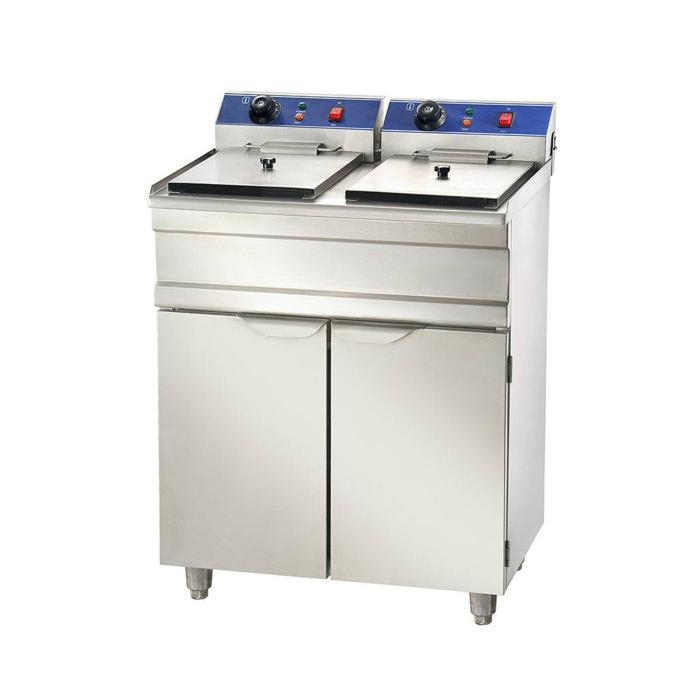 Friteuse - Electrique - Modèle vertical - 2 x 13 L - 2 x 400V - G-Line HW-058152 €899.00 Friteuses 400 volts