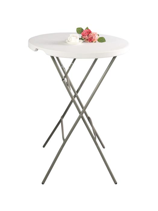 Table d'appoint ronde et pliable blanche - Ø 80 x H 110 cm - G-Line 77562 €58.95 Tableaux