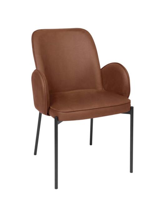 Chaise - Jans - Microfibre - Cognac - G-Line 85245 €130.00 Chaises en métal