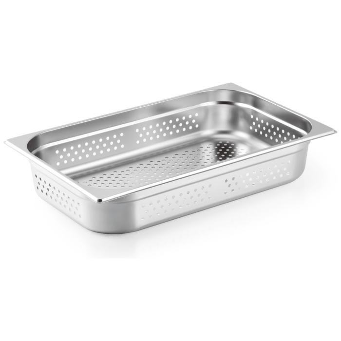 Gastronormbak - RVS - 1/1 GN - 100 MM Diep - Geperforeerd - G-Line GL-135544 €14.99 GN bakken geperforeerd