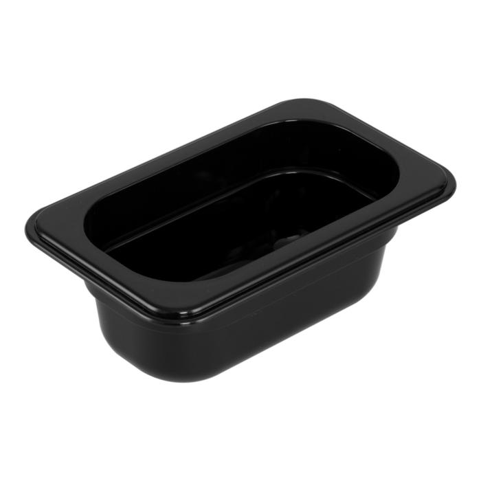 Bac gastronorme - Polycarbonate - 1/9 GN - 65 MM Profondeur - Noir - G-Line GL-139457 €2.49 Bacs GN noirs