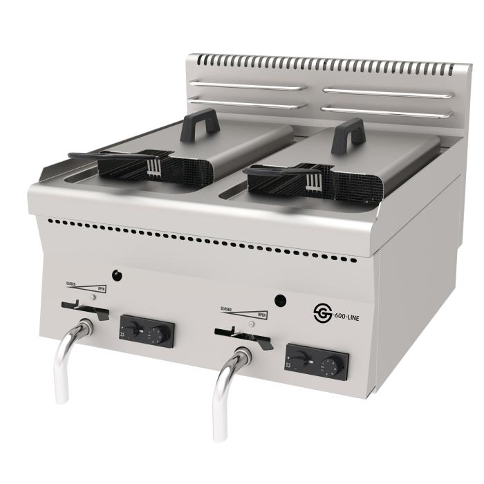 Friteuse - Gaz - Table top - 2 x 8 L - Acier inoxydable - Ligne G600 - G-Line GL-155845 €1,799.00 Ligne G-Line G600