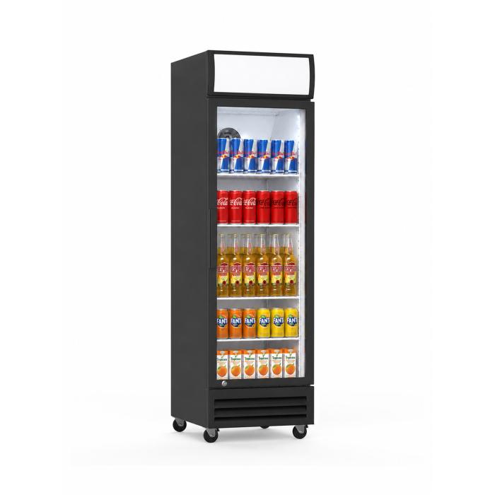 Réfrigérateur - 360 litres - 1 porte - Porte vitrée - Ventilé - Noir - G-Line HW-129410 €439.00 Vitrine à boisson