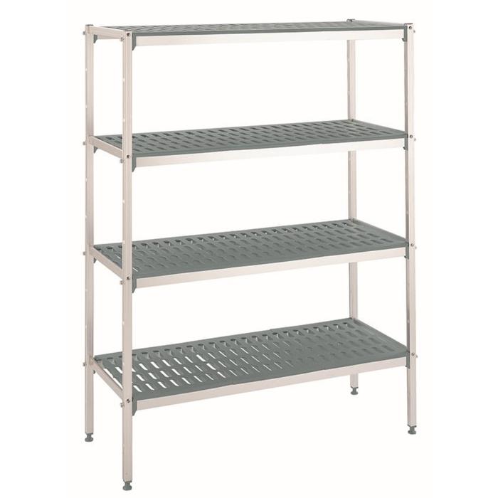 Étagère - H 175 x L 100 x P 40 cm - Plastique / Aluminium - 4 niveaux - G-Line GL-012347 €249.00 Thèse