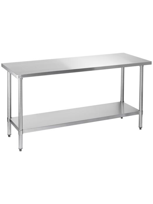 Table de travail en inox - Démontable - Avec piètement - G-Line RVS-M-00140 €159.00 Table de travail en acier inoxydable