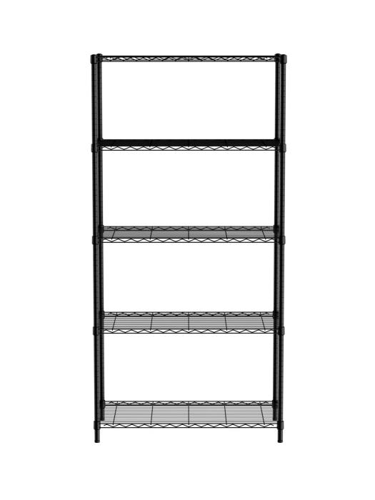 Stelling - 5 Niveaus - H 180 x B 90 x D 45 CM - G-Line HW-139692 €99.00 RVS stellingen