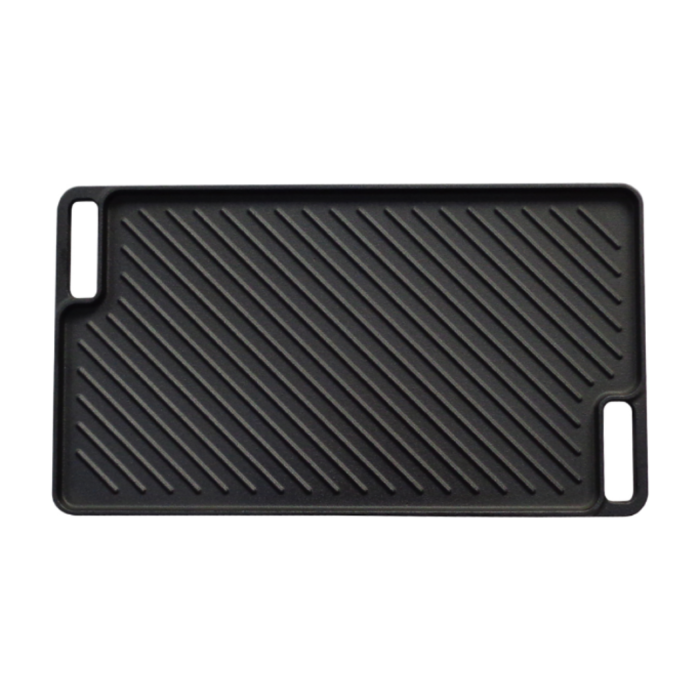 Plaque de cuisson - Lisse/Nervurée - Fonte - 46 × 26 cm - G-Line GL-171231 €19.99 Plaques individuelles pour le gril et la plaque de cuisson
