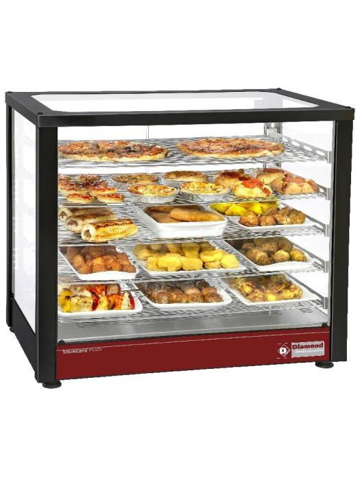 Vitrine chauffante - 5 Niveaux - H 64 x 78 x 49 CM - Noir - Diamant - HSD5-B2 HSD5-B2 €1,300.50 Vitrine chaude
