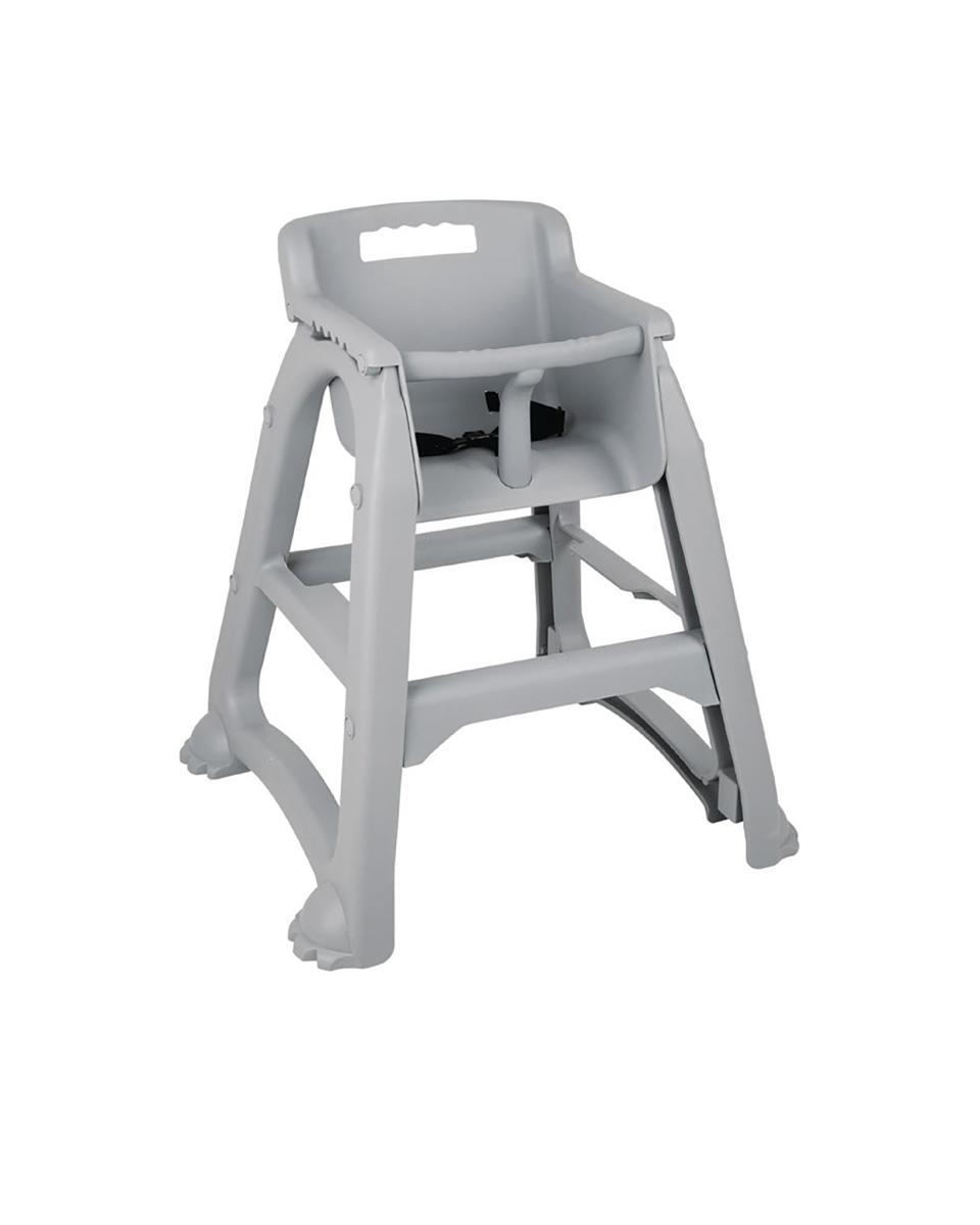 Chaise haute - Gris - H 73 x 65 x 56 CM - Plastique - Bolero - DA693