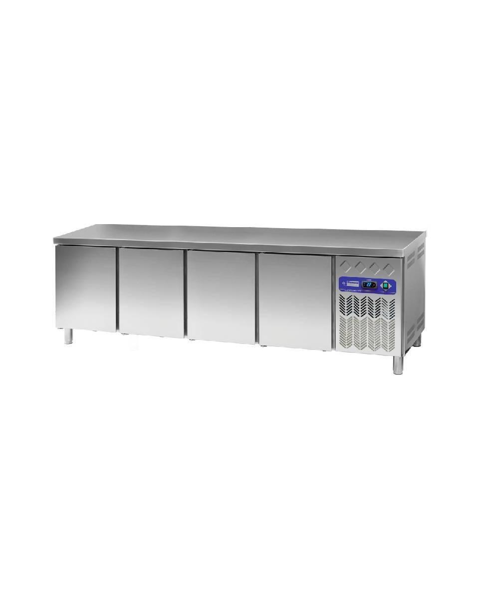 Etabli réfrigéré - 4 portes - 760 Litres - H 90 x 254,2 x 80 CM - Moteur droit - Diamant - DP255/PC-R2