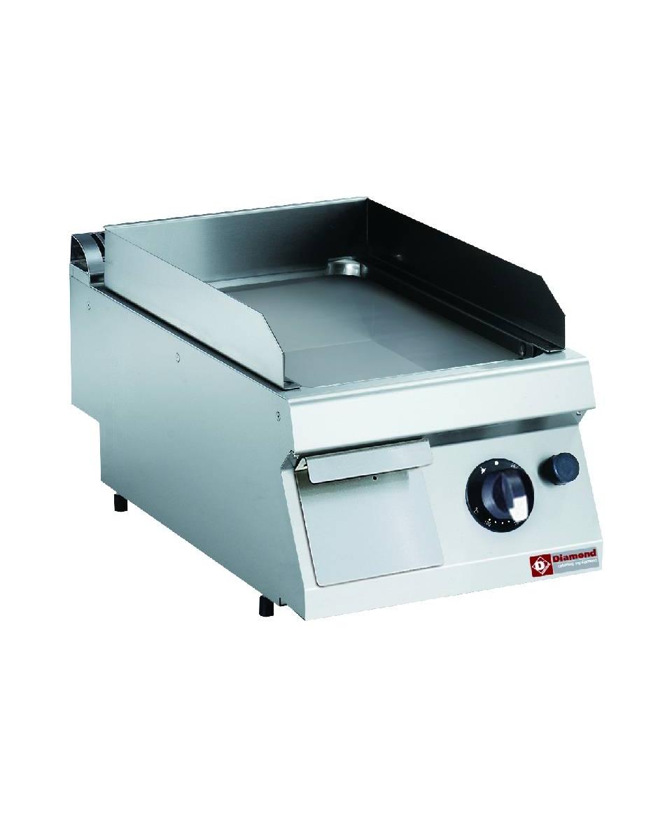 Plancha - Gaz - Lisse - Chrome - 40 CM - Diamant - G17/PLCD4T-N