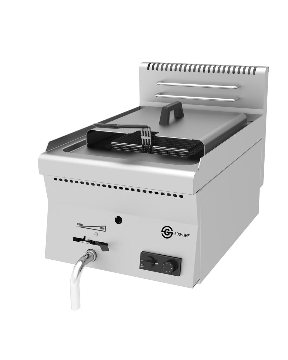 Friteuse - Gaz - Table top - 8 L - Acier inoxydable - Ligne G600