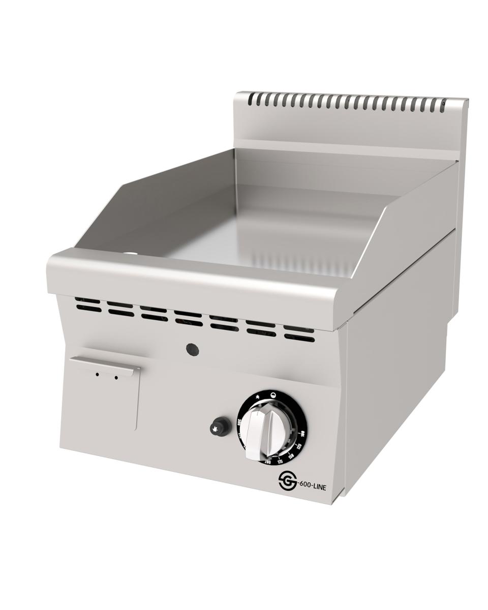 Plaque à pâtisserie - Gaz - Lisse - Acier inoxydable - L 40 CM - Ligne G600