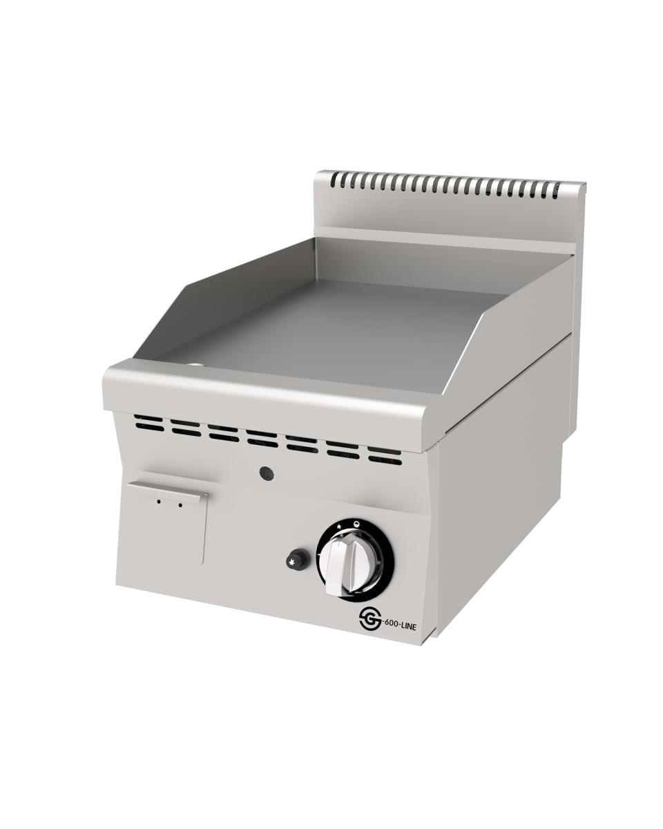 Plaque à pâtisserie - Gaz - Lisse - Acier inoxydable - L 40 CM - Ligne G600