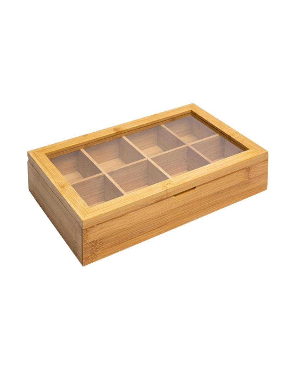 Boîte à thé - H 6.3 x 31.8 x 19.8 CM - 0.847 KG - Bambou - Westmark - 081100