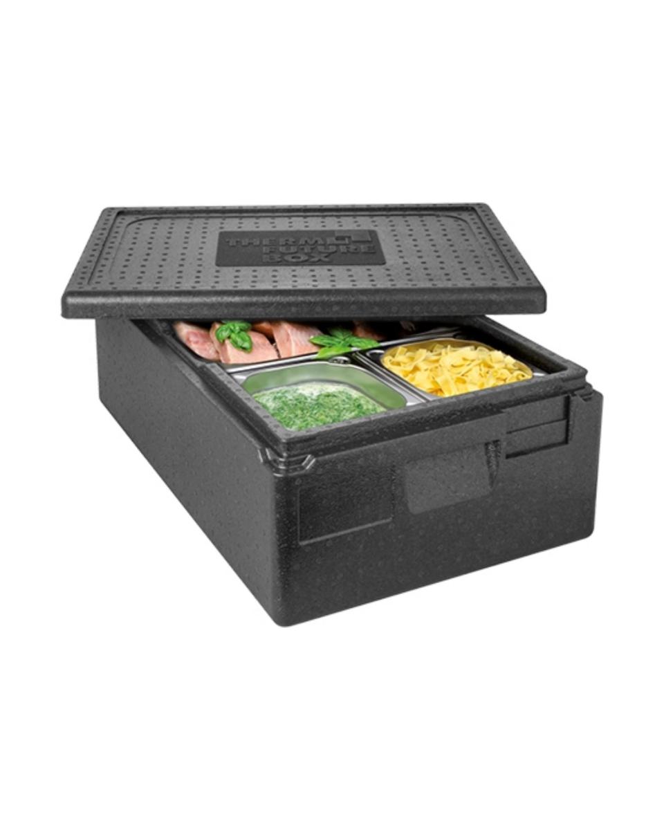 Thermobox - 1/1 GN - 30 Litres - H 23 x 60 x 40 CM - Polypropylène - Noir - Thermo Future Box - 235002