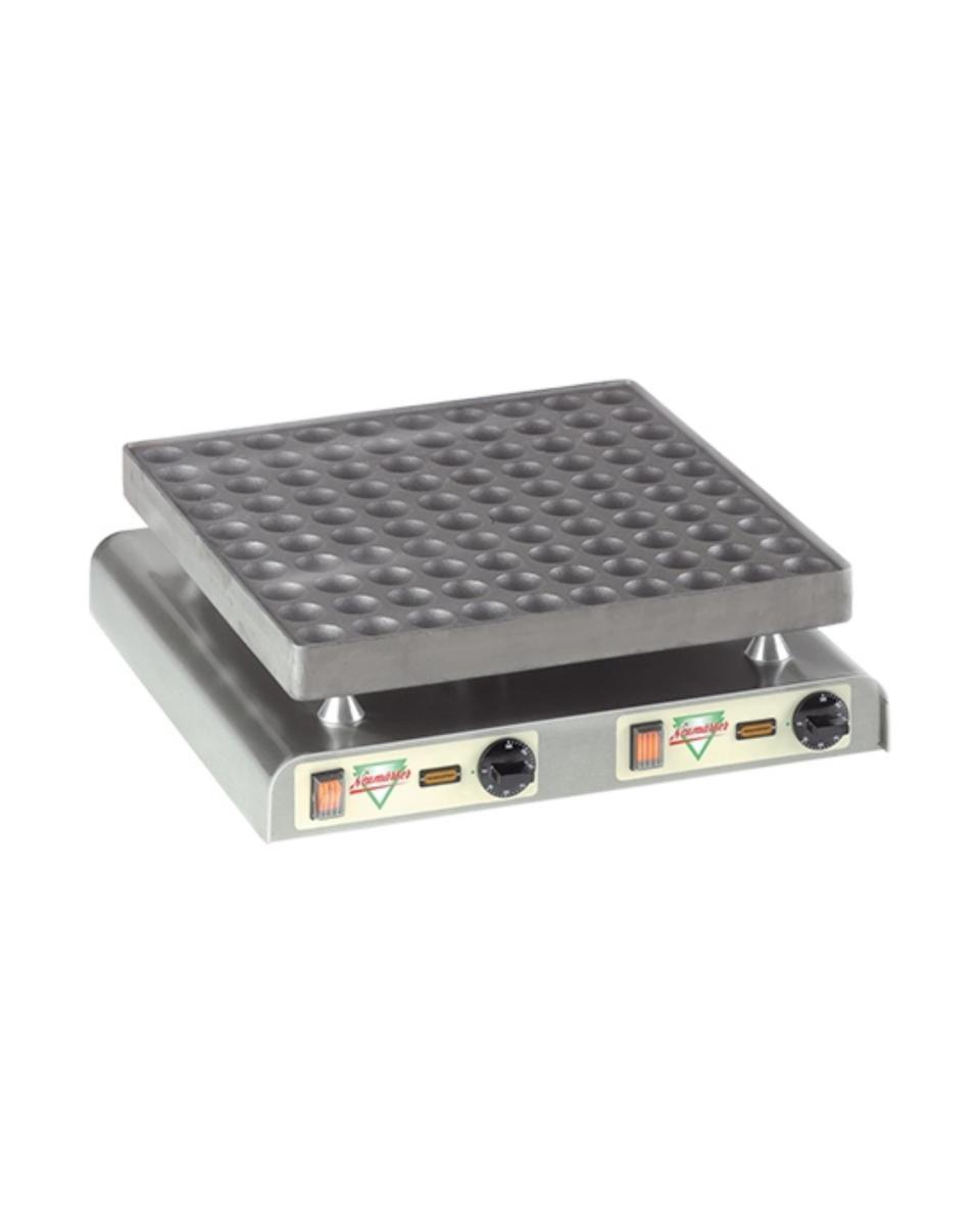 Appareil de cuisson Poffertjes - H 20 x 57 x 59 CM - 34 KG - 220-240 V - 4400 W - +0°C / +300°C - Neumärker - 308025