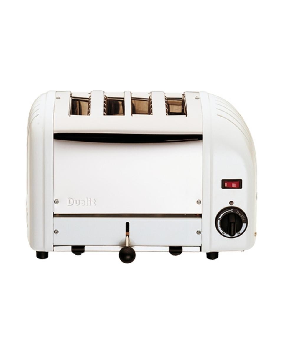 Grille-pain - H 22 x 36 x 21 CM - 4,2 KG - 220 - 240 V - 2200 W - Inox - Blanc - Dualit - 310001