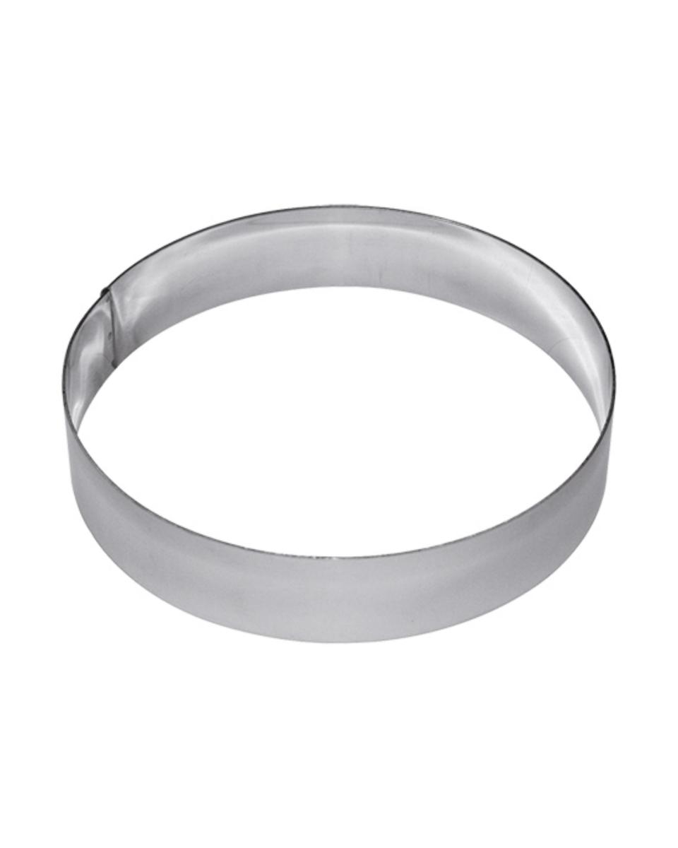 Cercle à gâteau - H 4,5 CM - 0,205 KG - Ø18 CM - inox - 899310
