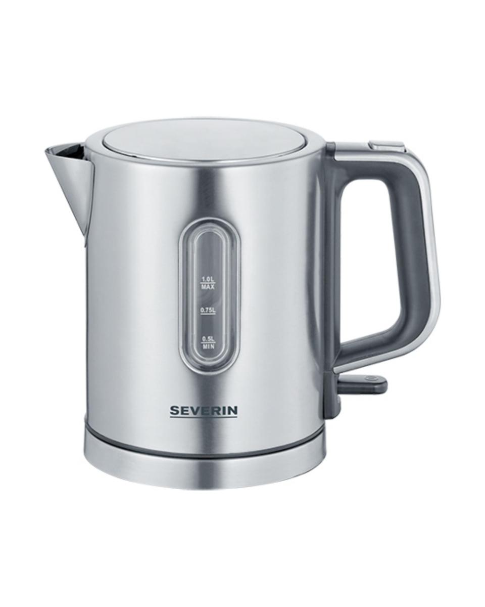 Bouilloire - H 19 x 23 x 14 CM - 0,962 KG - 220 - 240 V - 2400 W - Inox - 1 Litre - Severin - 910002