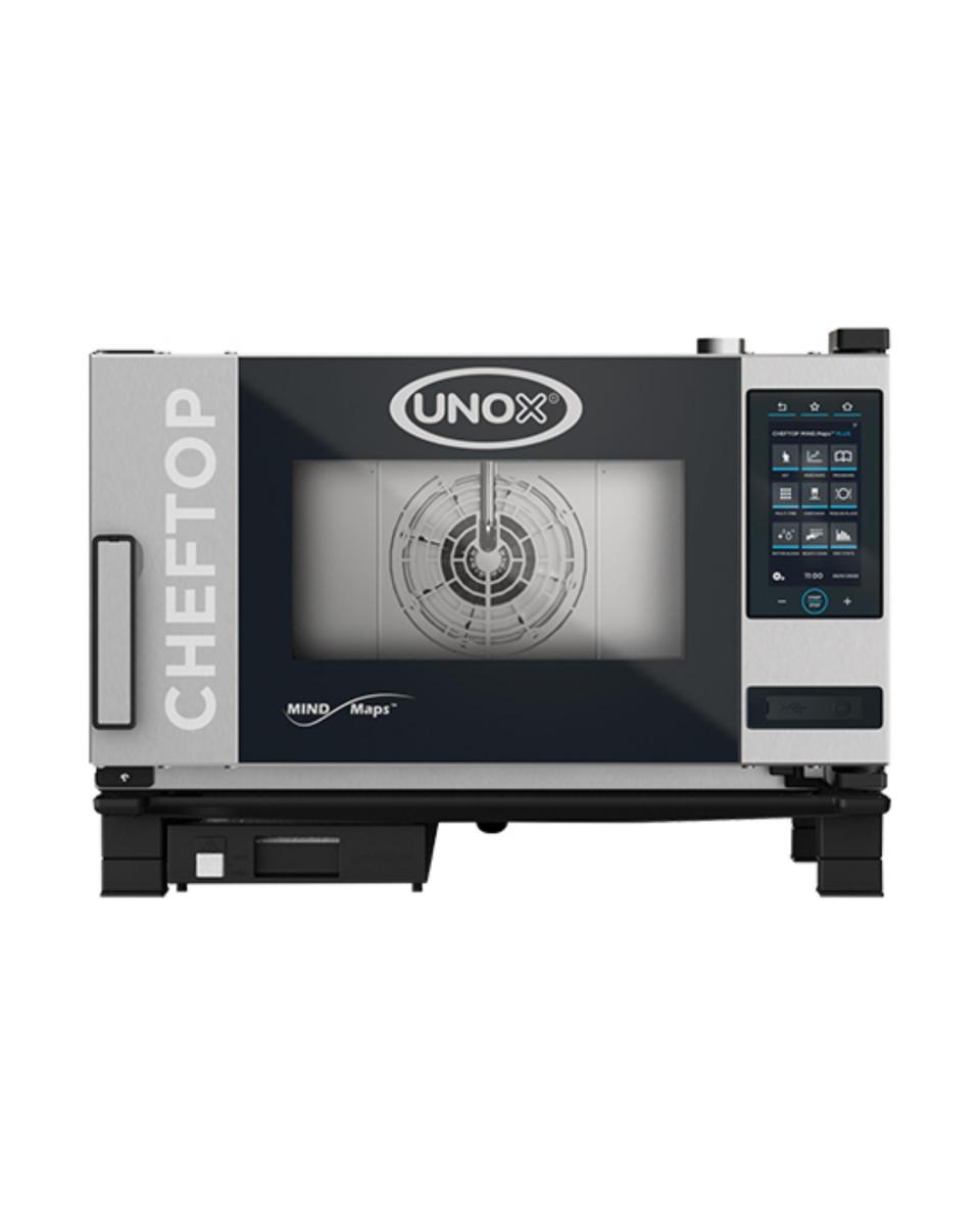 Cheftop Mindplus - H 53.8 x 75 x 78.3 CM - 55.6 KG - 380 - 415 - Sans - Prise V - 5000 W - Inox - +30°C / +260°C - Unox - 596211
