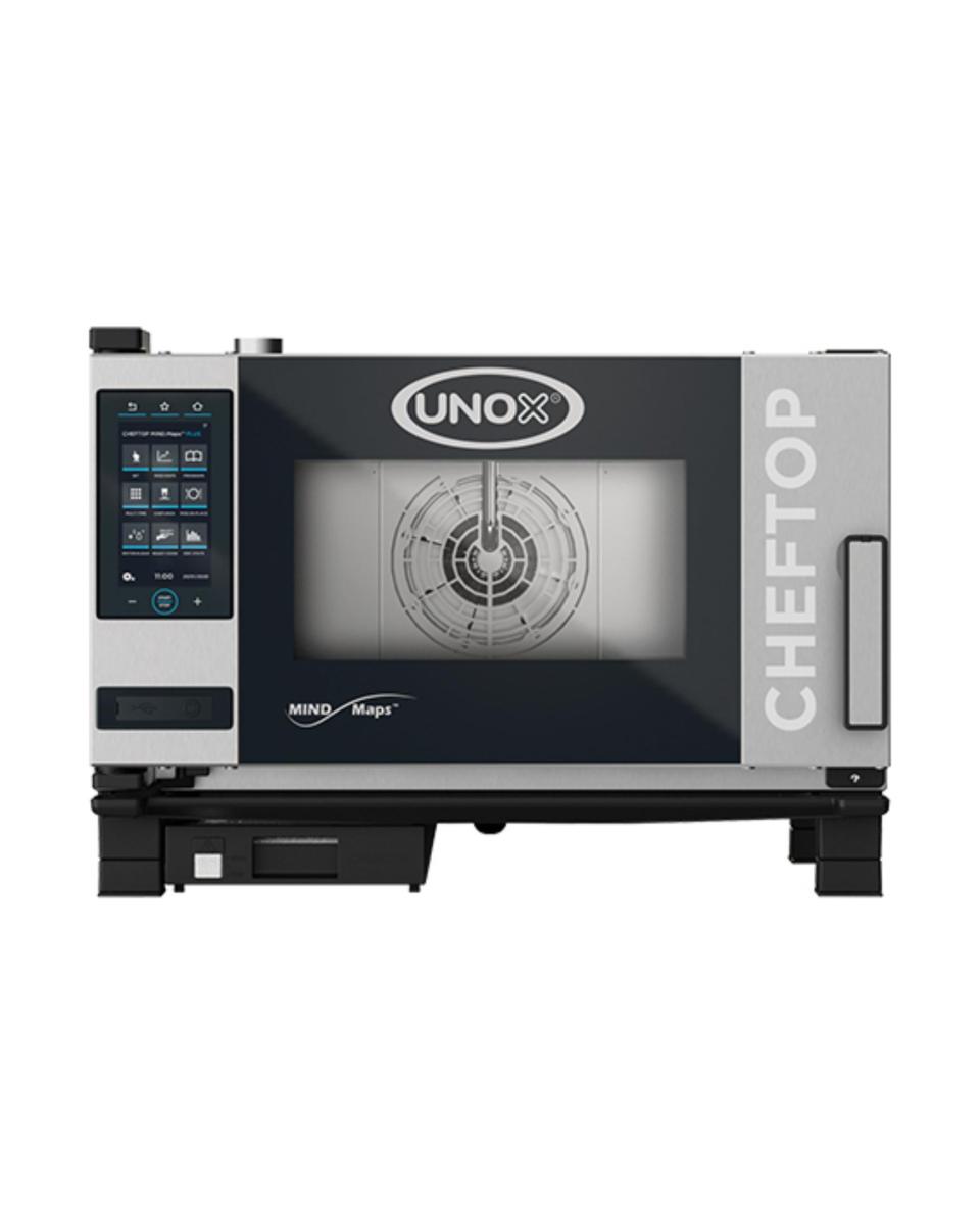 Cheftop Mindplus - H 53.8 x 75 x 78.3 CM - 55.6 KG - 380 - 415 - Sans - Prise V - 5000 W - Inox - +30°C / +260°C - Unox - 596214