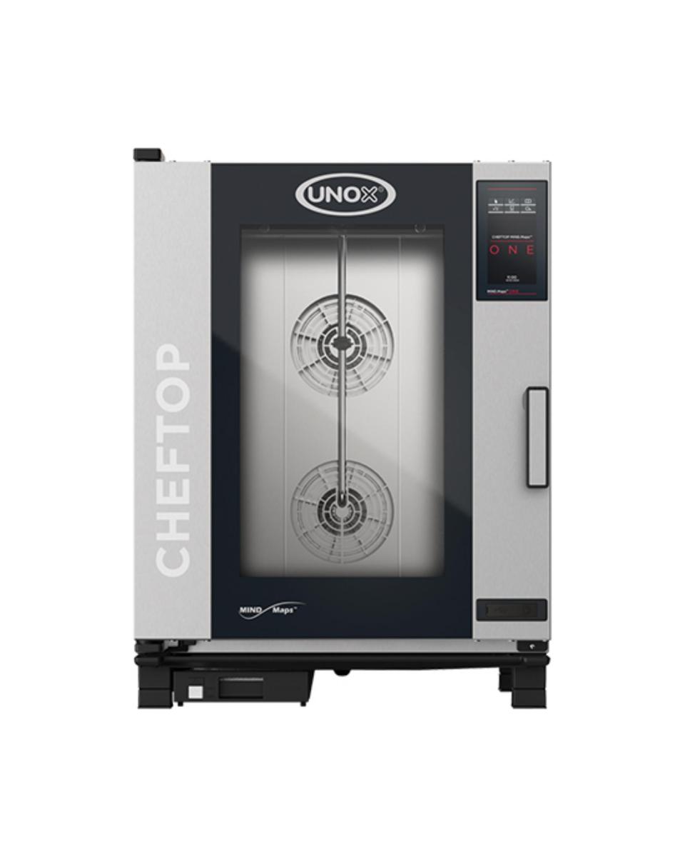 Cheftop Mindone - H 101 x 75 x 78.3 CM - 91.8 KG - 380 - 415 - Sans - Prise V - 18500 W - Inox - +30°C / +260°C - Unox - 596250