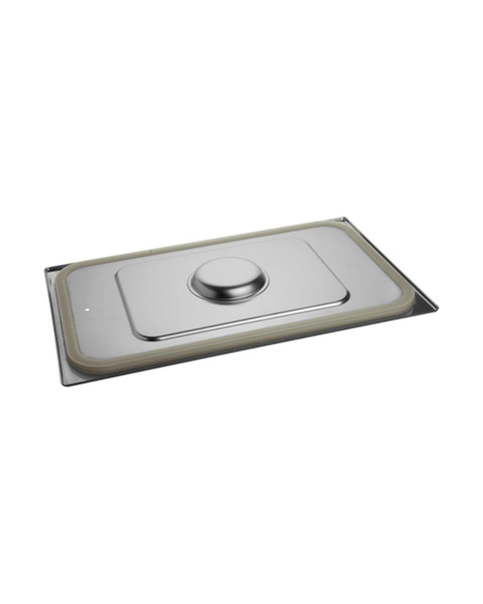 Couvercle Gastronorme - 1/1 GN - 53 x 32,5 CM - Inox - Avec Bord Silicone - Caterchef - 953515