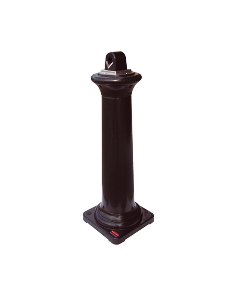 Colonne à fumer - H 102,9 x 35,7 x 35,7 CM - 5,9 KG - Noir - Rubbermaid - RM3800