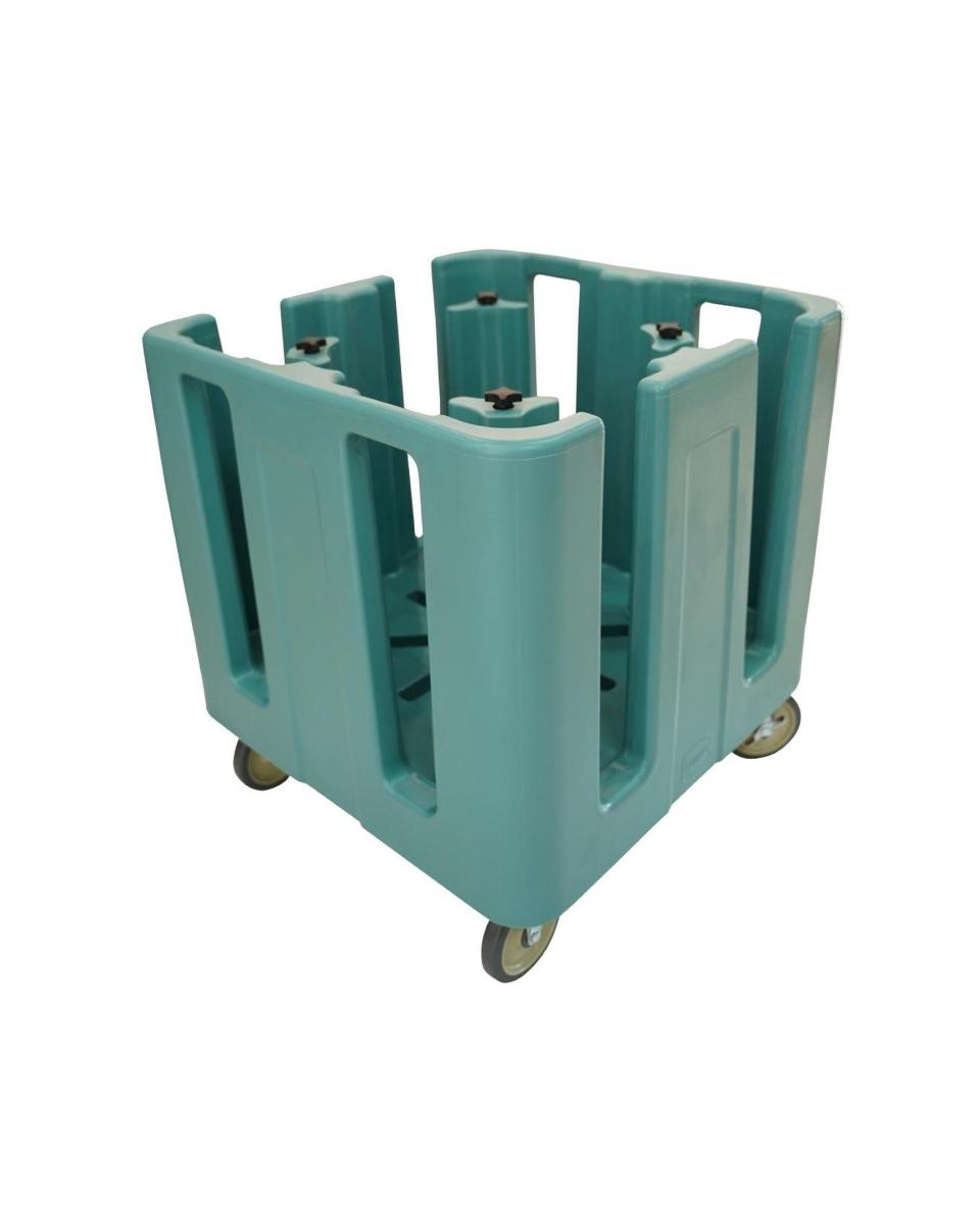 Chariot à assiettes - Bleu - Polyéthylène - Cambro