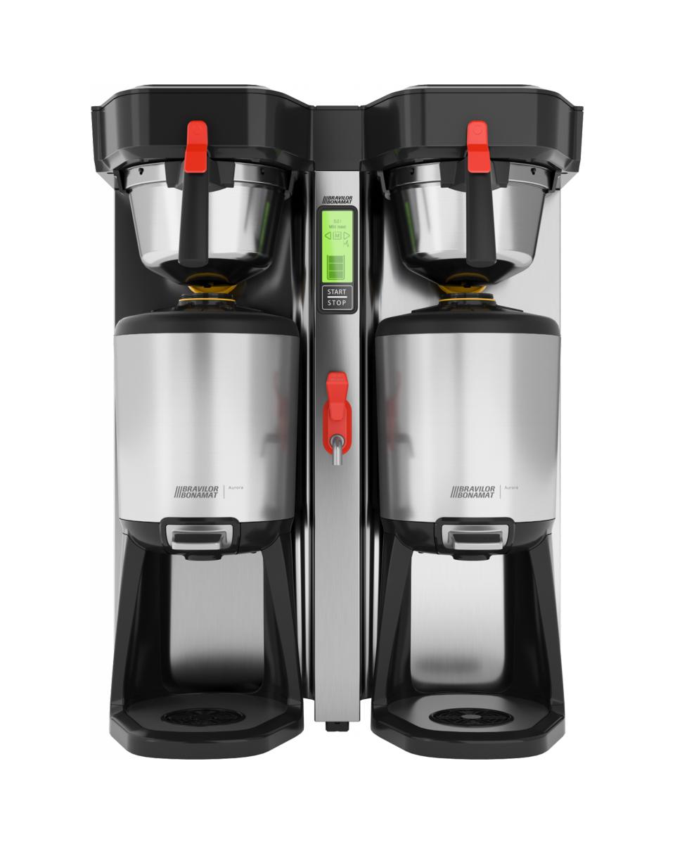 Cafetière Aurora Twin High - Café moulu - Digital - Vanne de vidange - 400V - Bravilor