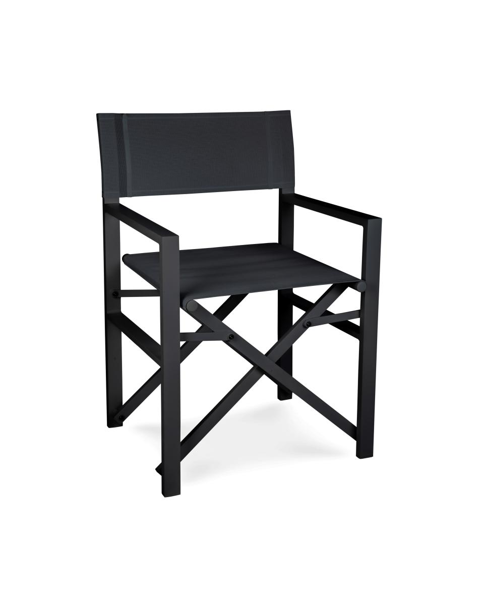Chaise de terrasse - Max - Noir - Aluminium - G-Line