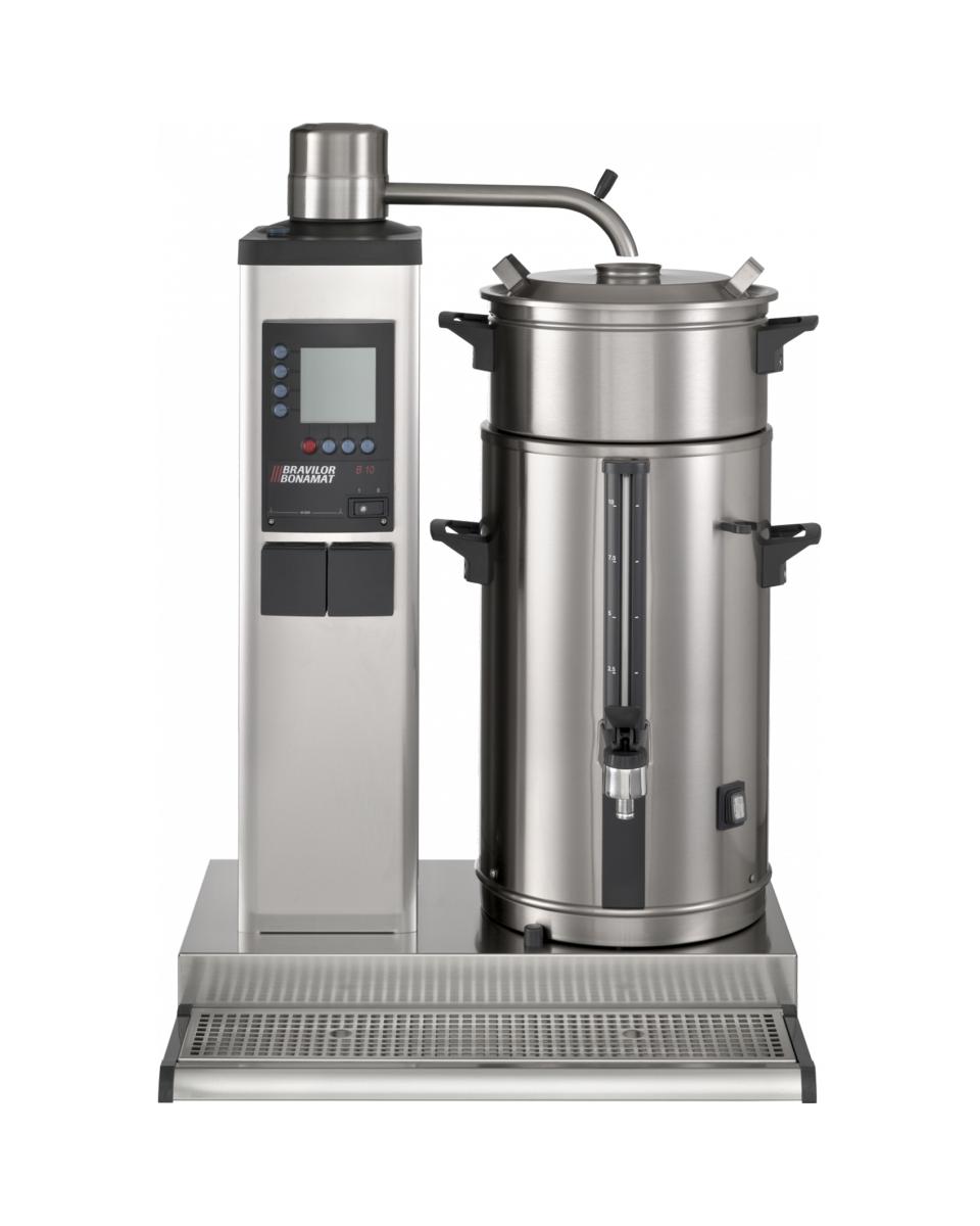 Machine à café B10 R - Café moulu - Digital - Vanne de vidange - 10 L - 400V - Bravilor