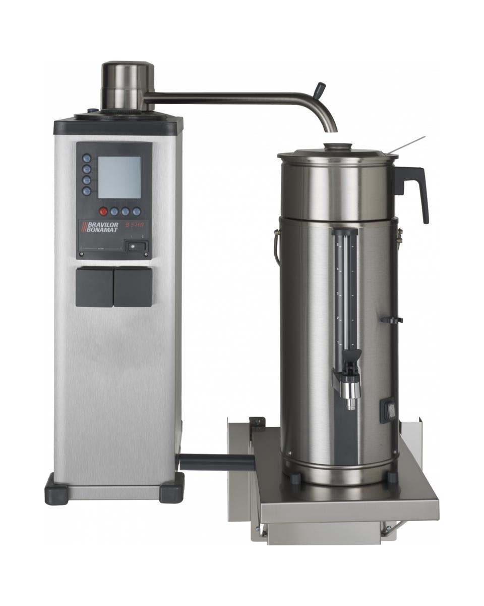 Machine à café B5 W L/R - Café moulu - Digital - Vanne de vidange - 5 L - 230V - Bravilor