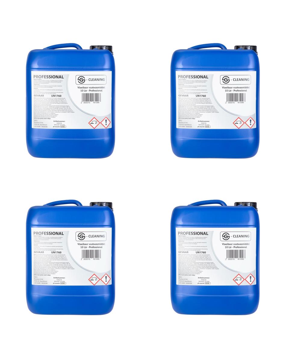 Détergent pour lave-vaisselle - 4 pièces - Universel - 10 L - G-Line