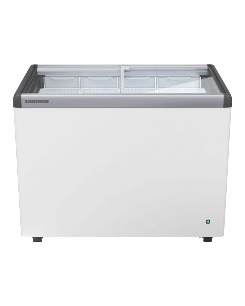 Conservateur à glaces - Vitrine à glaces - Blanc - Couvercle coulissant en verre - 222 Litres - Liebherr - EFE 3052-41