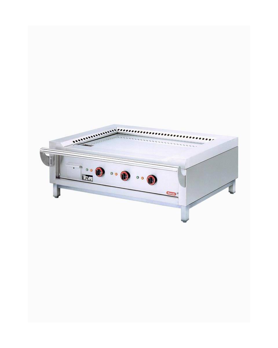 Gril Teppanyaki - Gaz - 3 Zones - 3 x 7kW - Modèle de table - Diamant - TPG3-15/T
