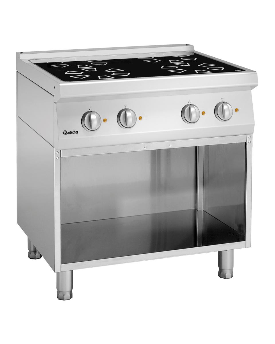 Cuisinière - 4 Foyers - Céramique - Bartscher - 287420