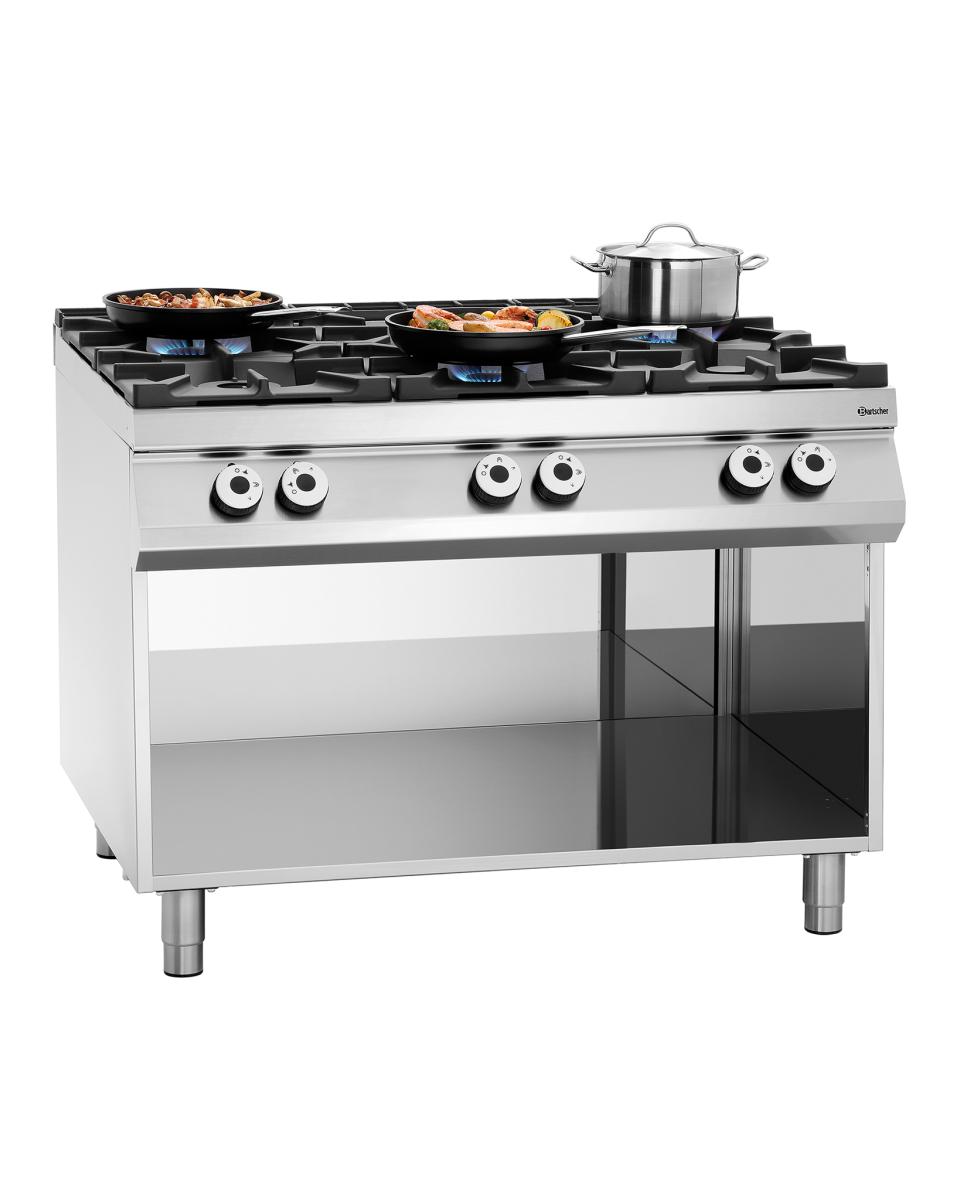 Cuisinière à gaz - 6 feux - Bartscher - 2951121