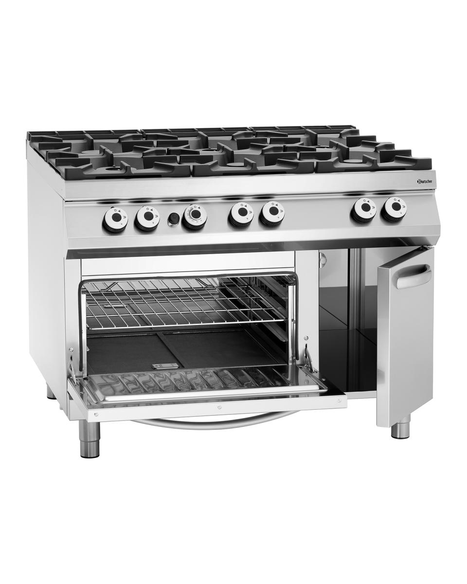 Cuisinière à gaz - Four à gaz - 6 feux - Bartscher - 2952291