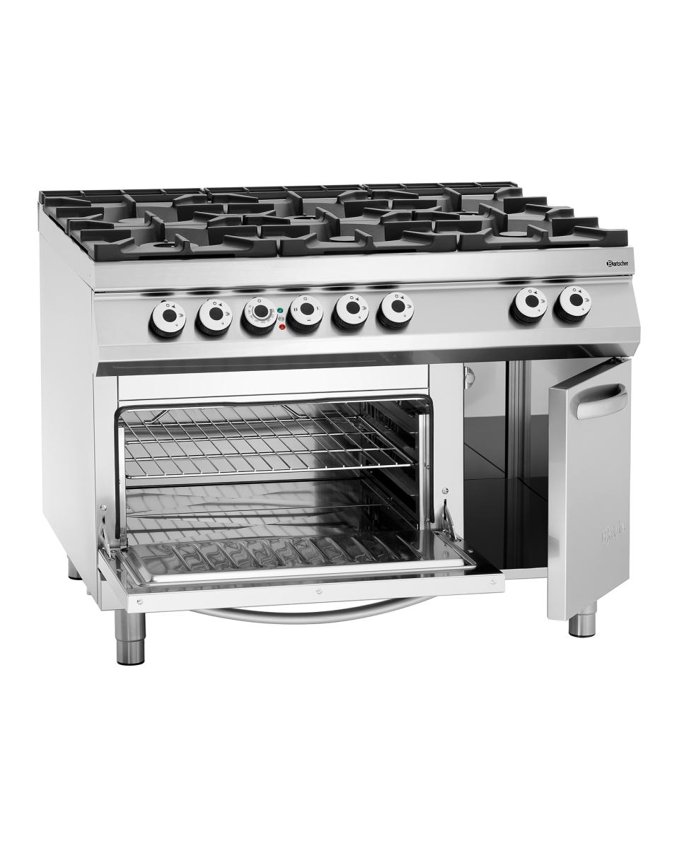 Cuisinière à gaz - Four électrique - 6 feux - Bartscher - 2952481