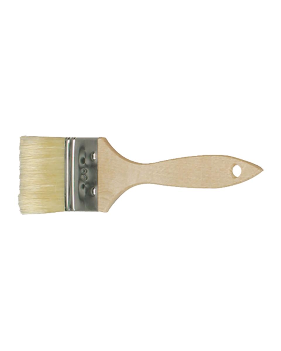 Pinceau de pâtisserie - Bois - Poils naturels - 8 cm - G-Line