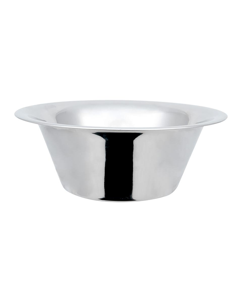 Bol mélangeur/Bol de cuisine - Ø25 x H 9 CM - 2,3 Litre - Inox - Fond plat - G-Line