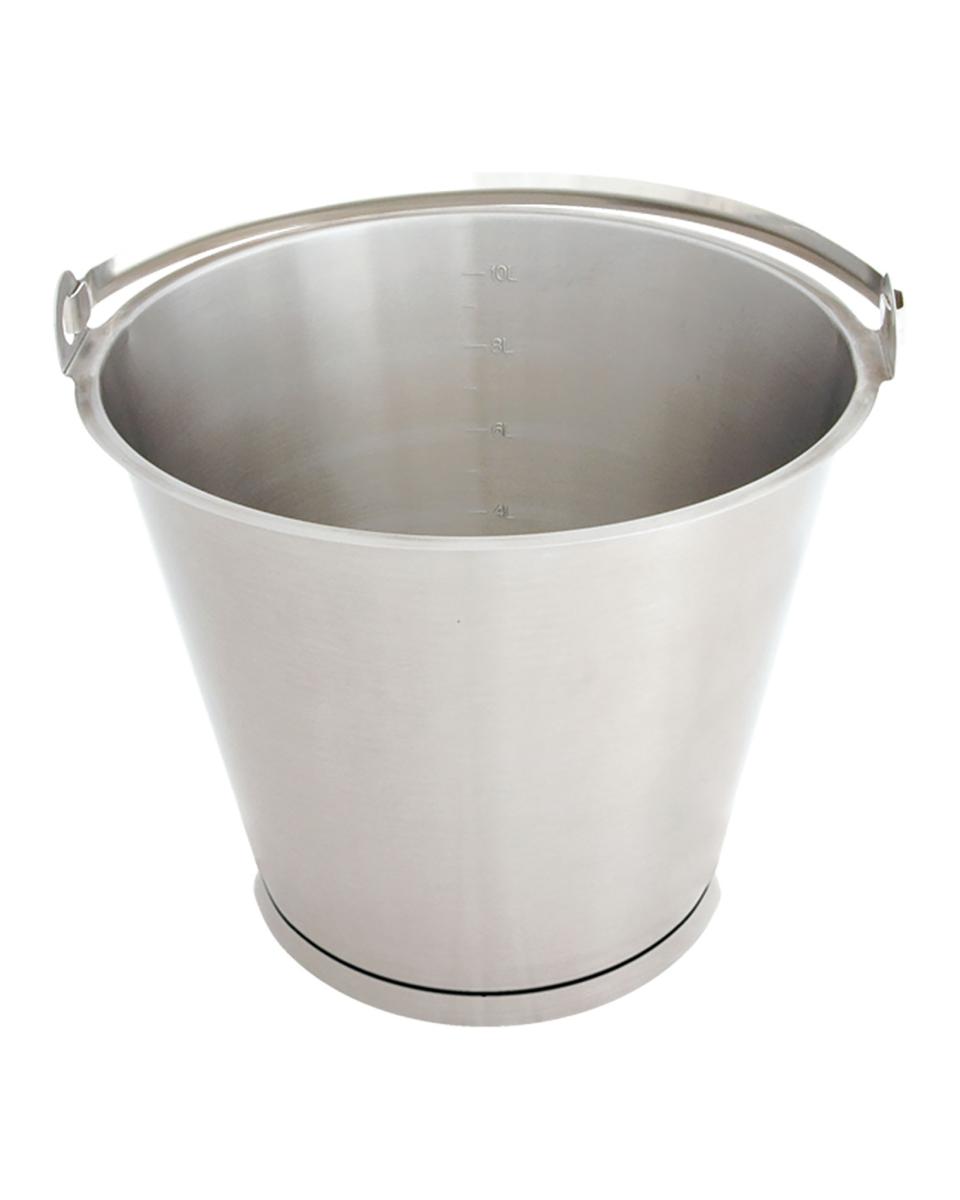 Seau - Inox - Avec pare-chocs - 12 Litres - G-Line